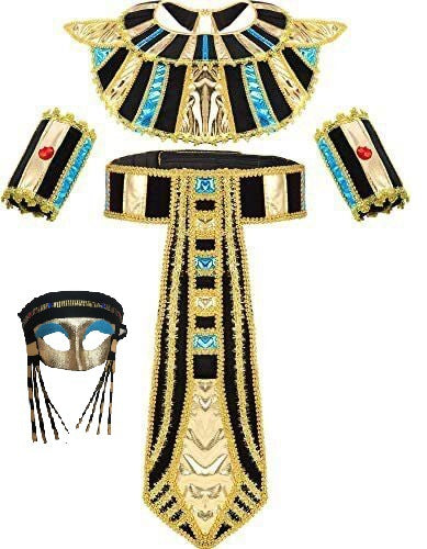 Egyptian Pharaoh Cleopatra Halloween Costume Accessories for Adults