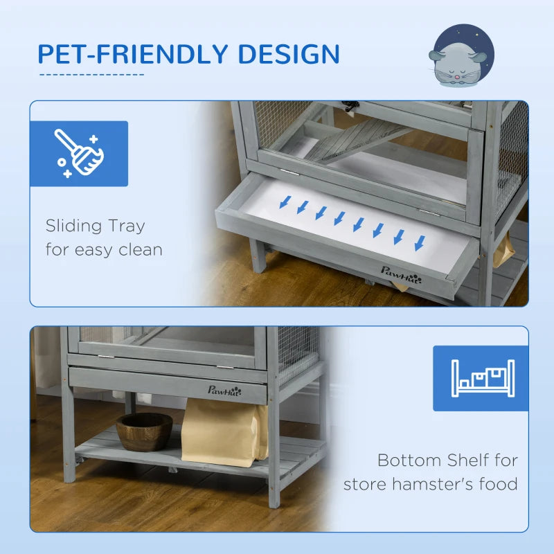 5-Tier Hamster Cage with Openable Roof Small Animal Habitat