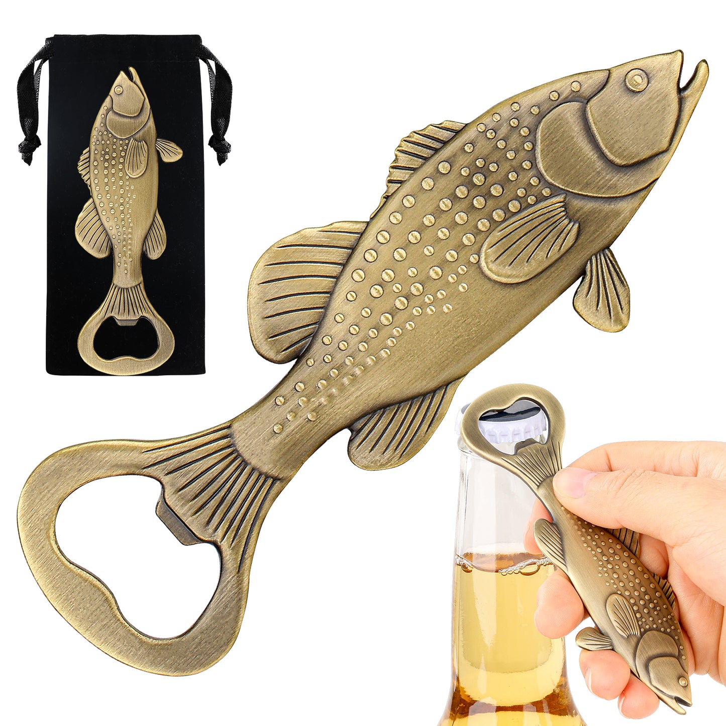 Creative Sea Bass Bottle Opener - Unique Bar Tool for Enthusiasts