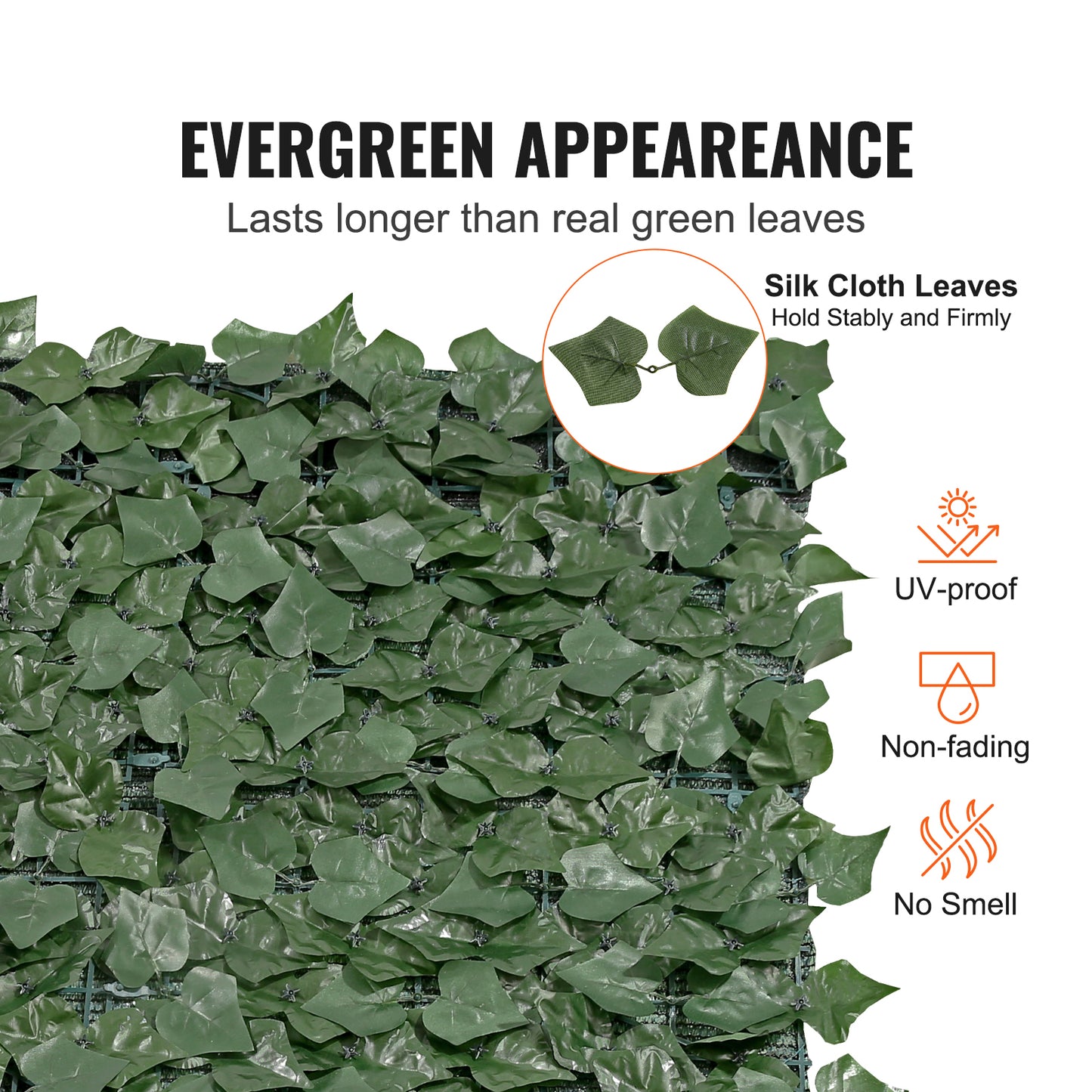 Artificial Green Wall Fence 96x72 Inch Outdoor Ivy Screen Garden Decoration