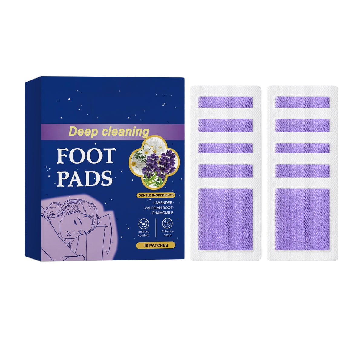 Sleep Foot Patch for Relaxation and Stress Relief - 10 Patches