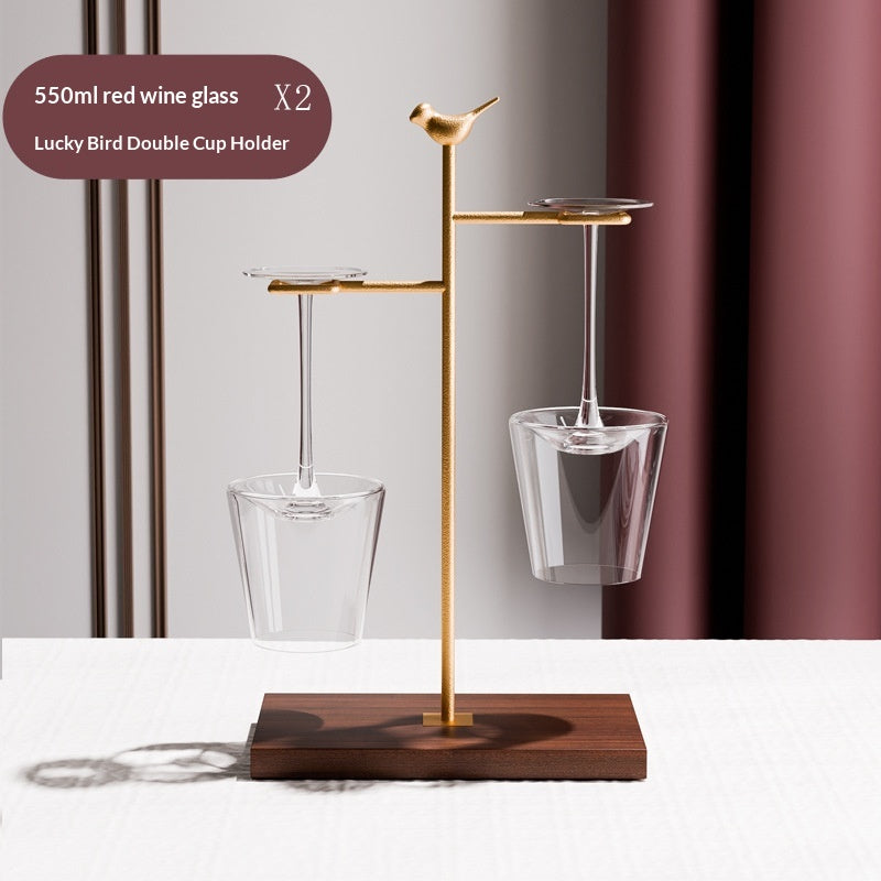 Premium Crystal Red Wine Glass & Decanter Set - Light Luxury Vintage Style