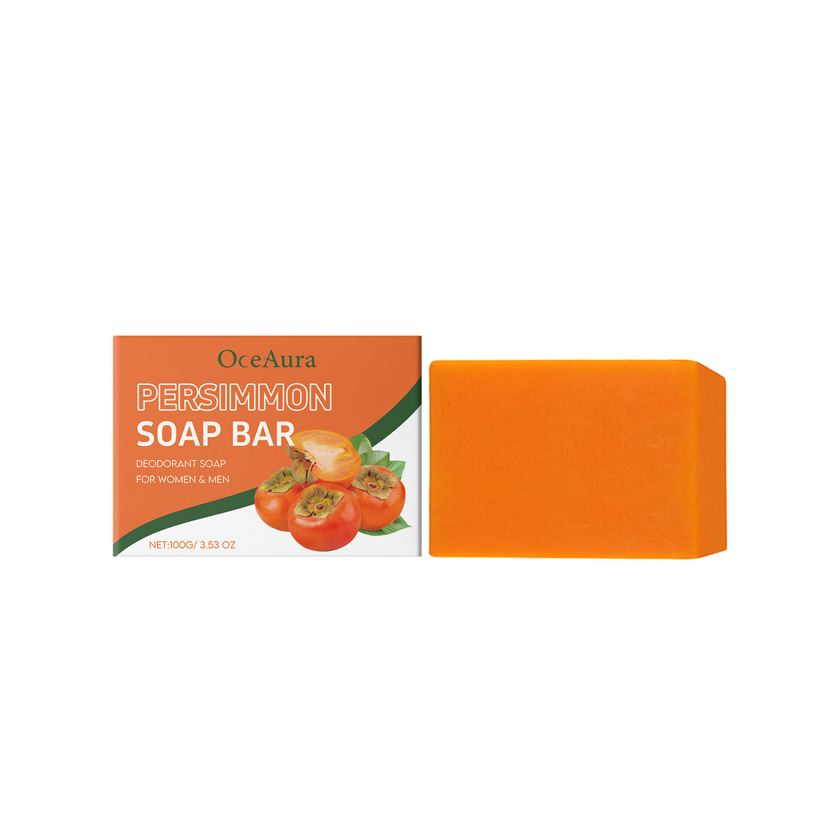Persimmon Bath Soap - Exfoliating & Moisturizing 100g