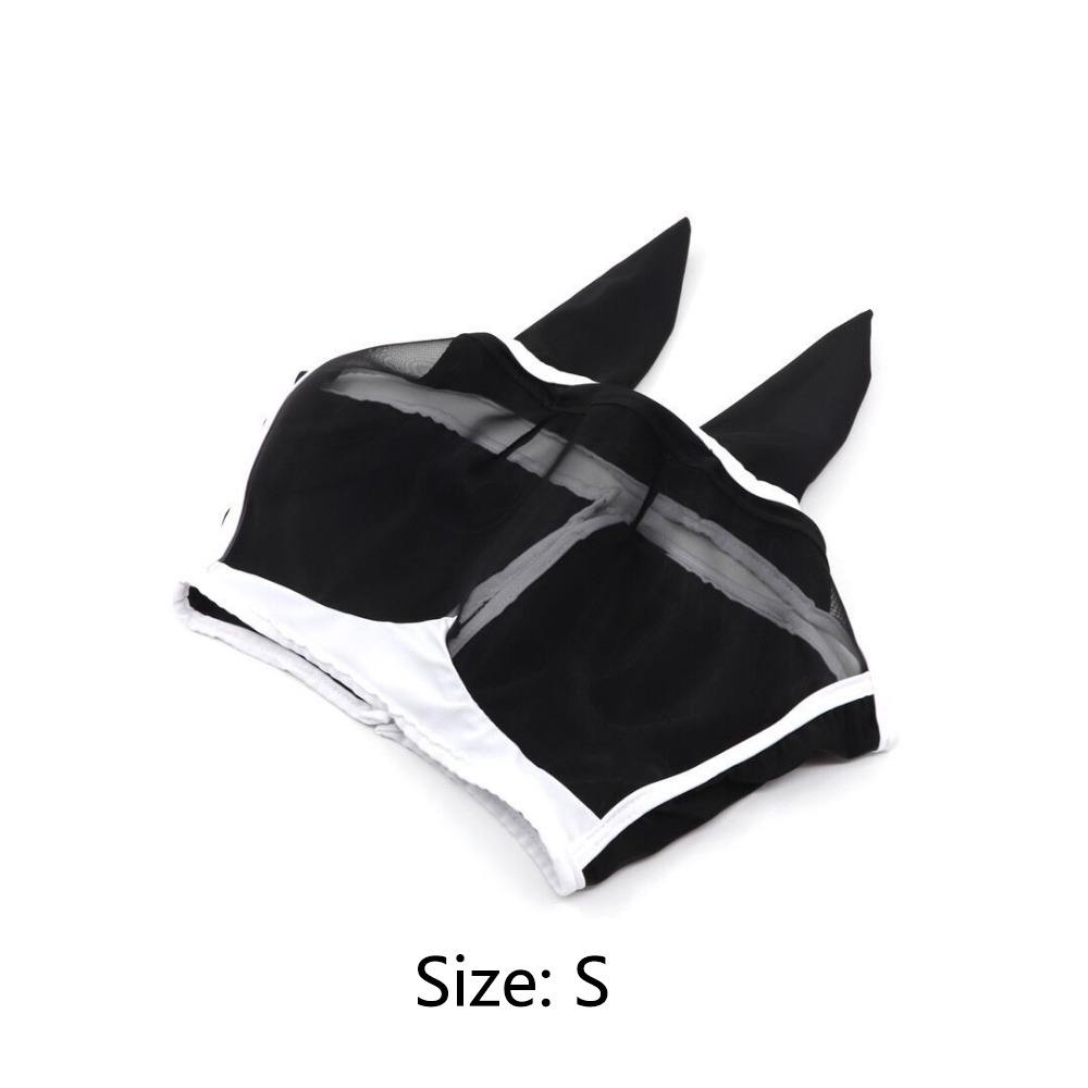 Horse Fly Mask with Mesh Ears - Extra Comfort Soft Fabric for Equine Protection