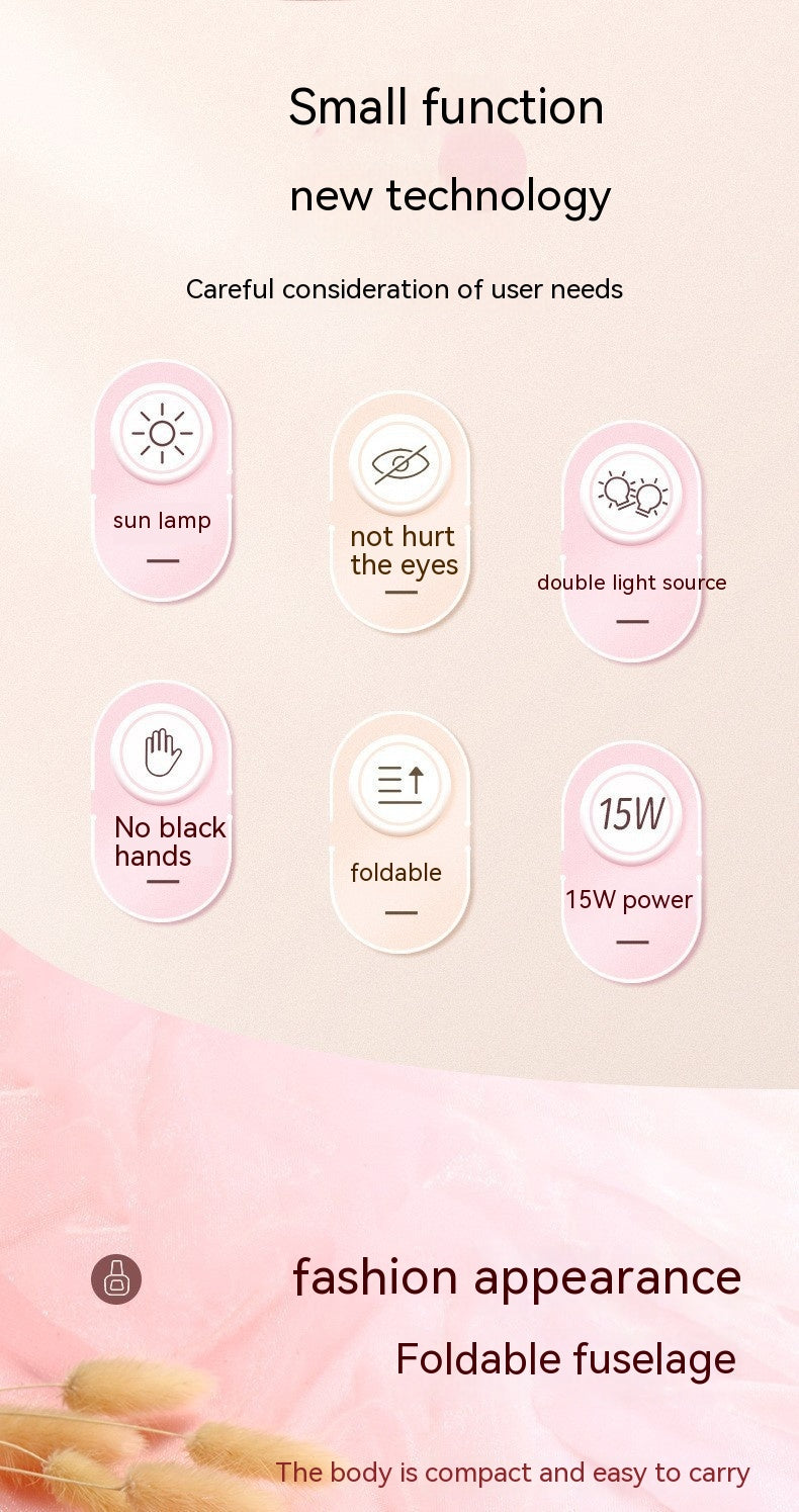 UV Nail Lamp - White Portable Handheld Drying