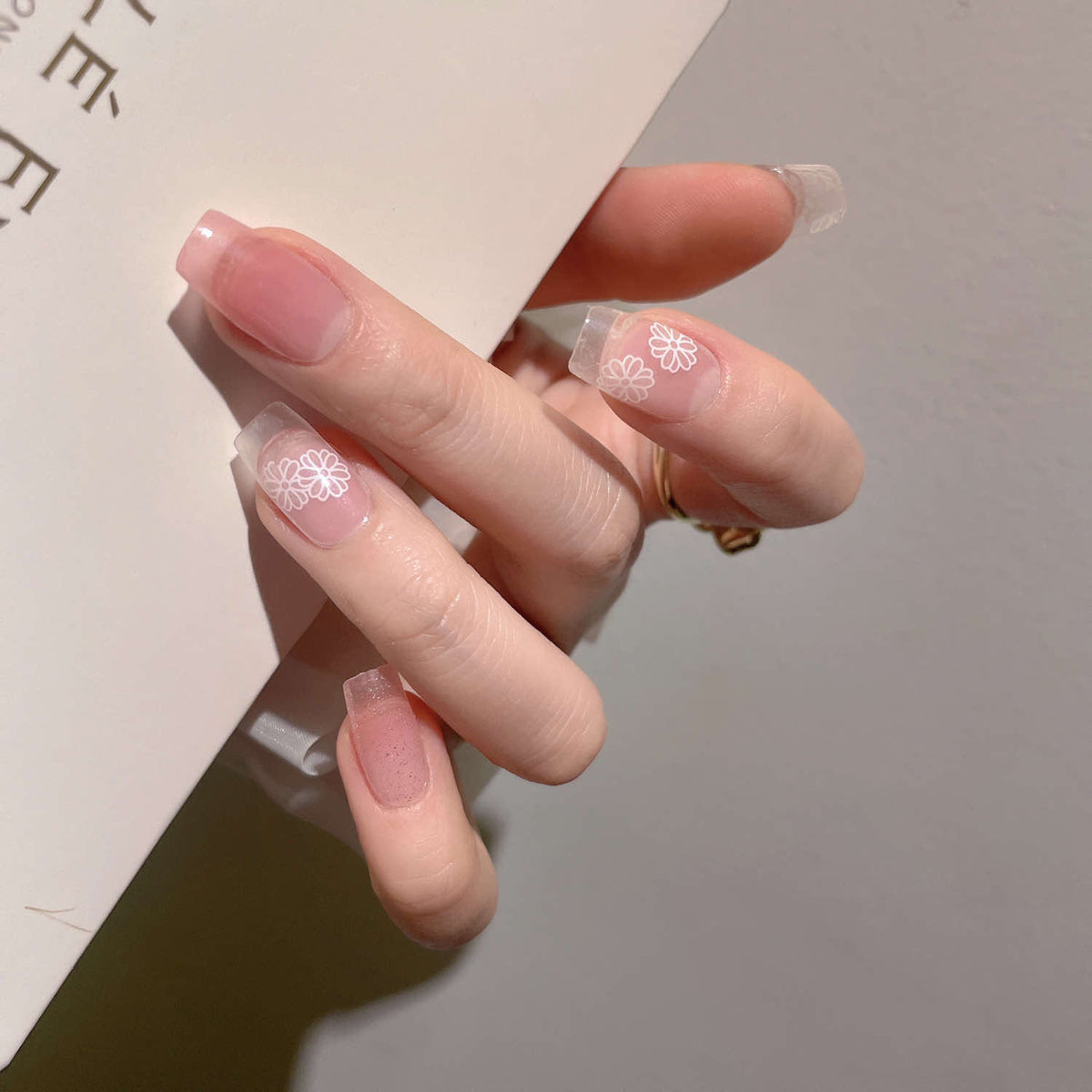 Semi-Cured Gel Nail Sticker Kit with 22 Pieces & Tools