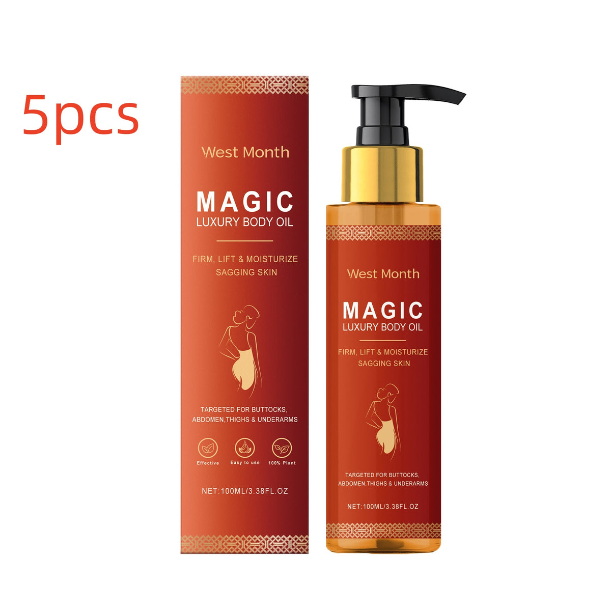 Body Firming Soothing Oil Moisturizer for Skin Tightening & Hydration - 100ml