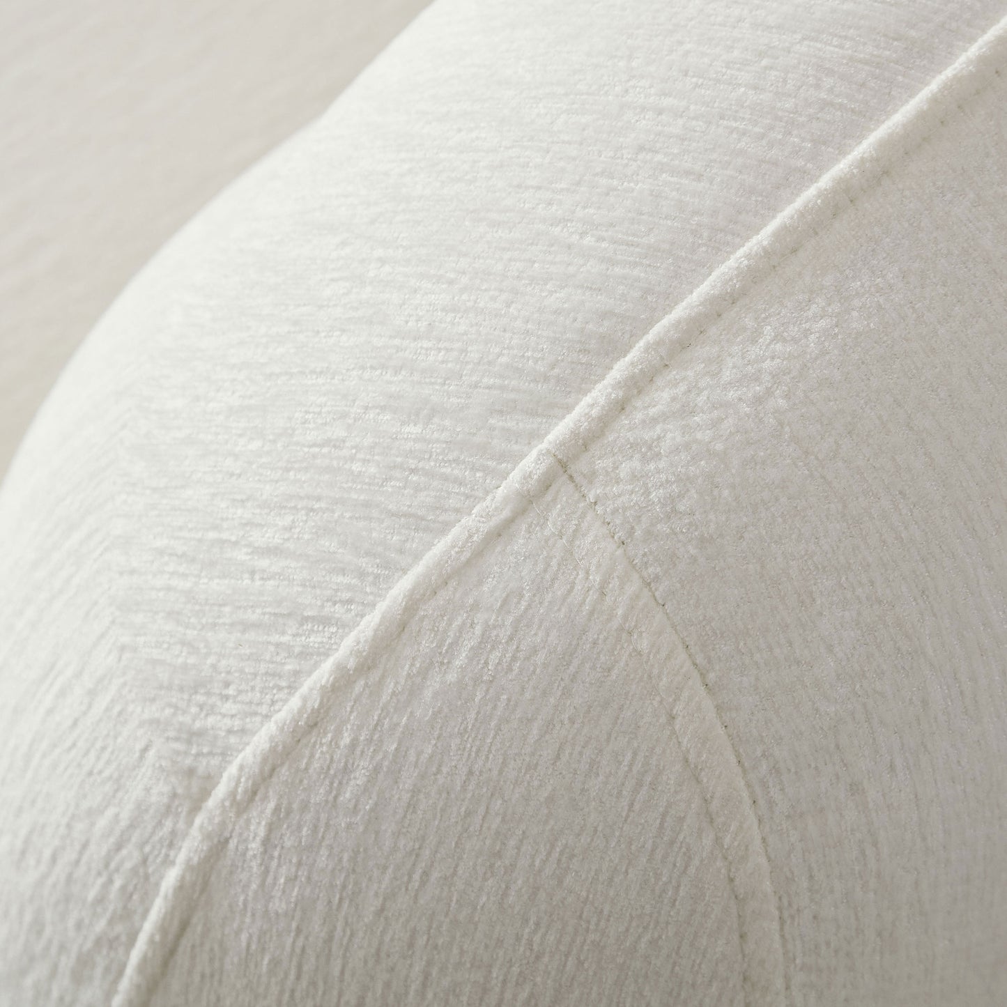 125 Inch Curved L-Shaped Modular Sofa with Comfort Pillows - White