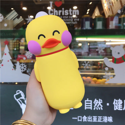 Cute Cartoon Duck Glass Cup - Water Mug for Kids & Adults, 300ML High Borosilicate