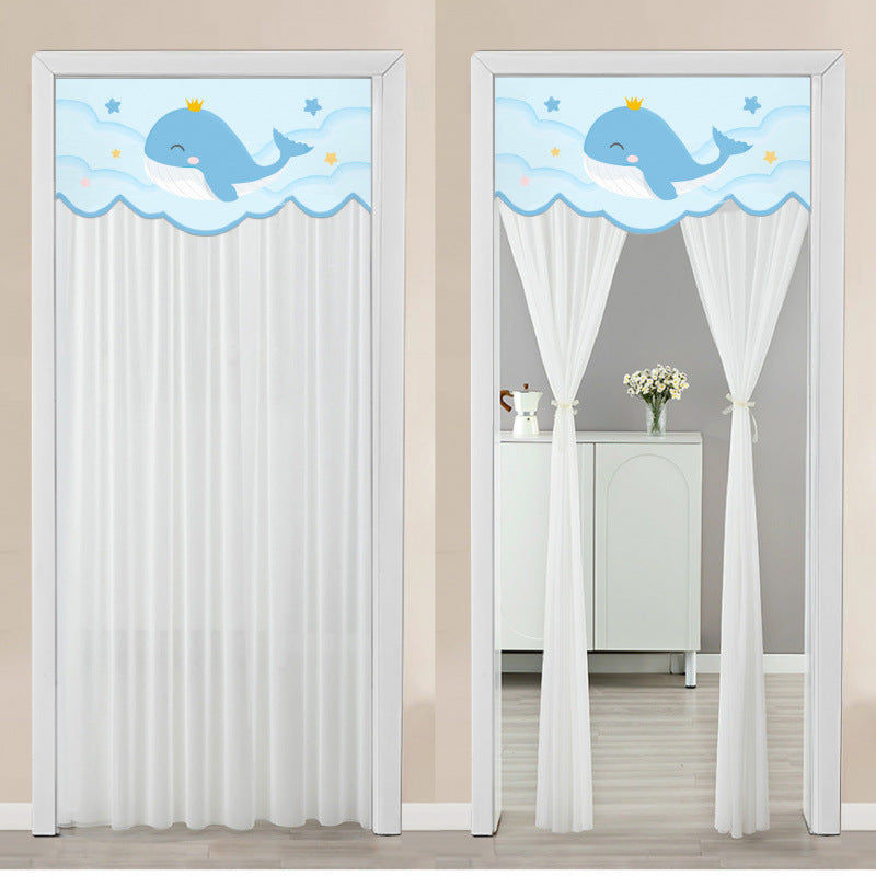 Blackout Curtain with Double-Layer Magic Tape for Home & Bedroom