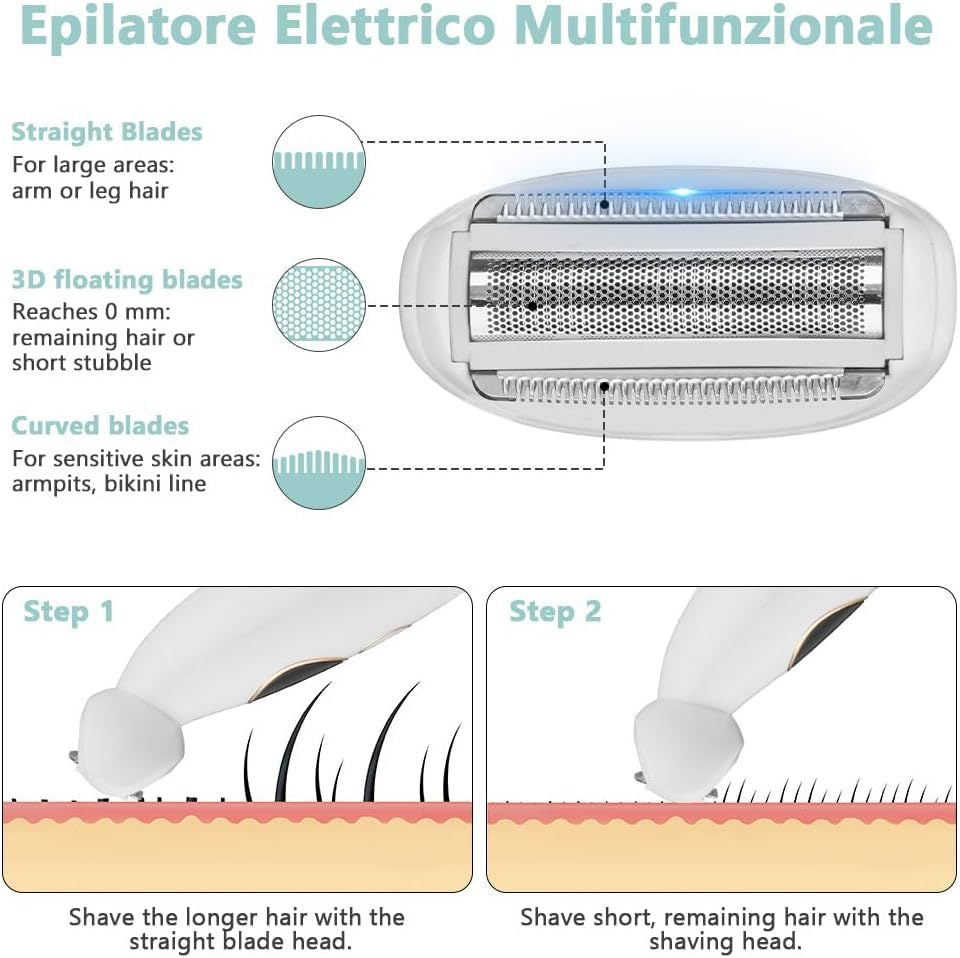 4-in-1 Electric Shaver & Body Hair Trimmer for Women