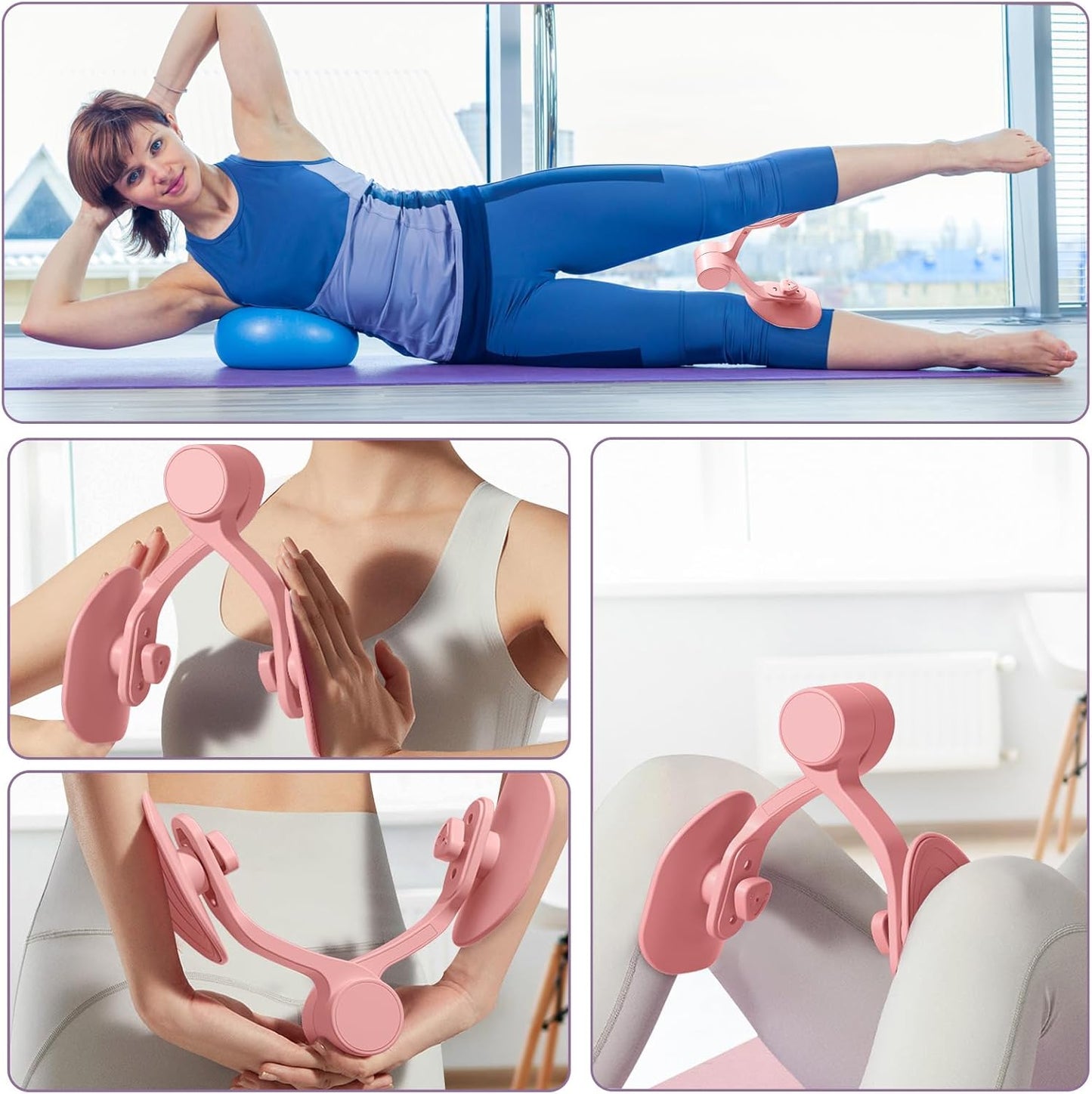 Leg and Hip Trainer - Inner Thigh Toner for Home Workouts