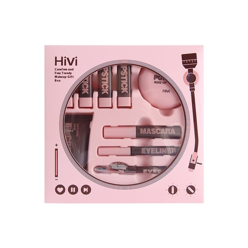 Lipstick Powder Makeup Gift Set for Ladies - Pink, 33.8g, Chic Style
