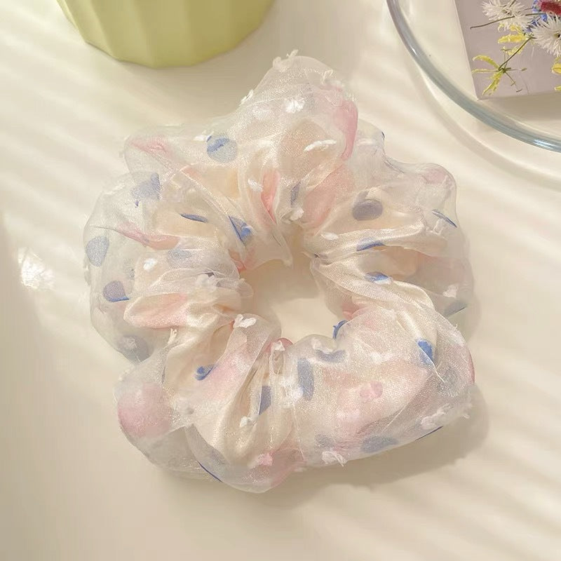 Summer Sweet Lace Scrunchie Hair Tie - Elegant Floral Hair Accessory