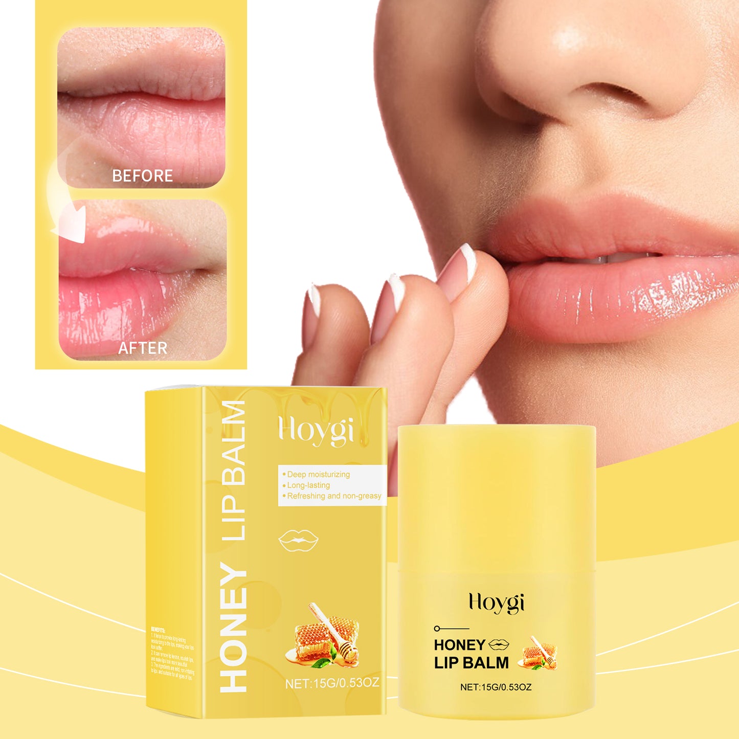 Honey Nourishing Lip Balm - Deep Moisturizing Treatment for Dry Chapped Lips