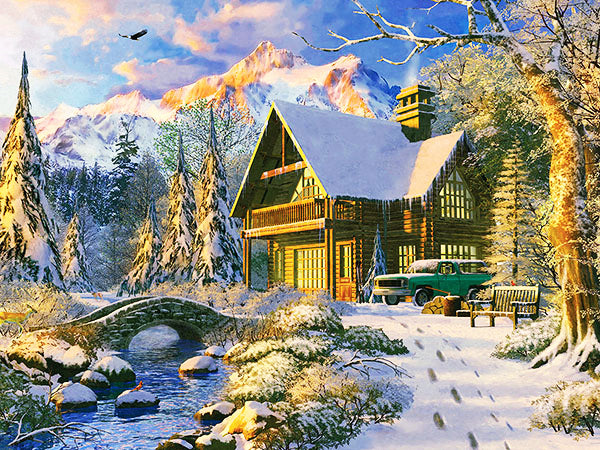 Winter Landscape Diamond Painting Kit - Embroidery Art & Craft