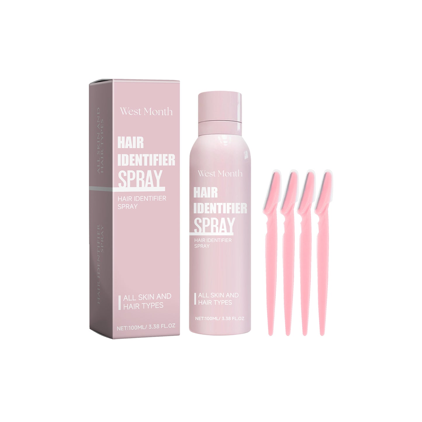 Facial Hair Recognition Spray for Precise Hair Removal and Skin Care