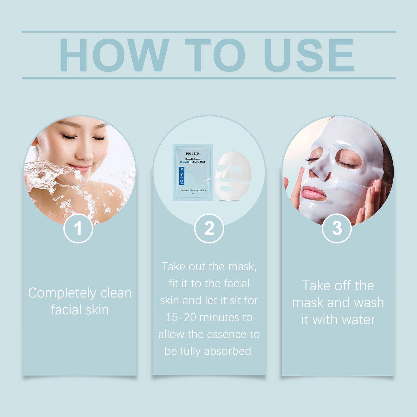 Collagen B5 Hydrating Facial Mask - Deep Moisturizing & Skin Firming