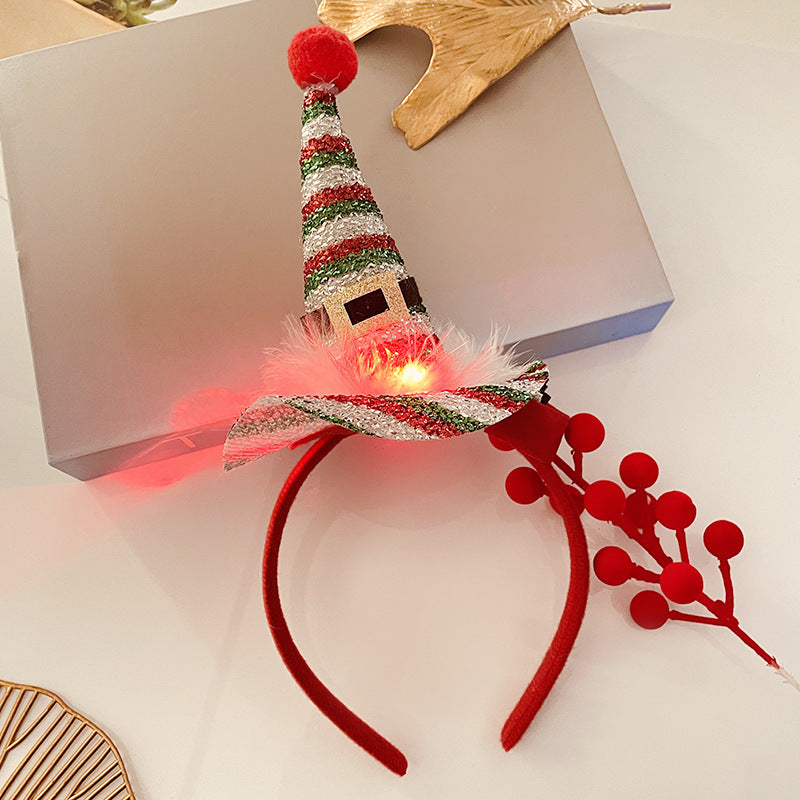 Christmas Light Headband for Women – Snowflake & Holiday Styles