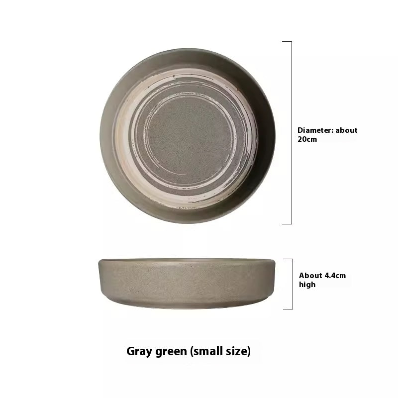 High-End Ceramic Dinner Plate - Creative Porcelain Tableware, 8-inch Round