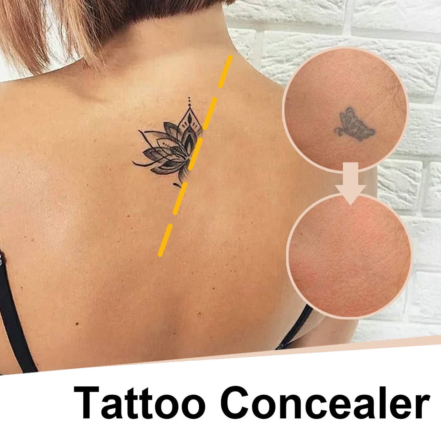 Professional Waterproof Tattoo Concealer for Body Scars and Dark Spots