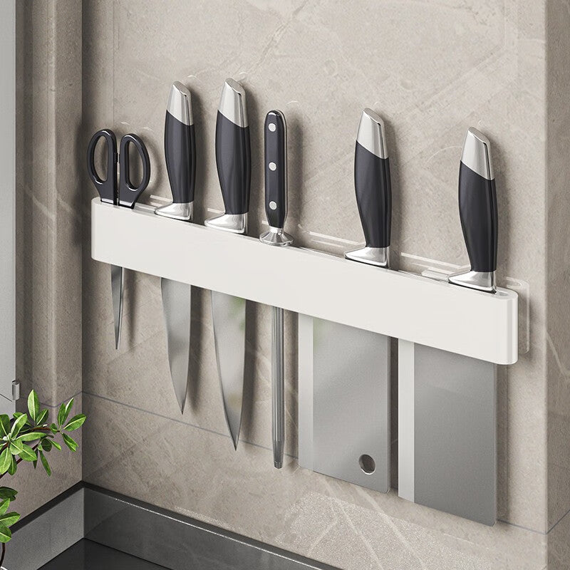 Multi-Functional Wall-Mounted Kitchen Shelf Organizer - Modern Steel Storage Rack