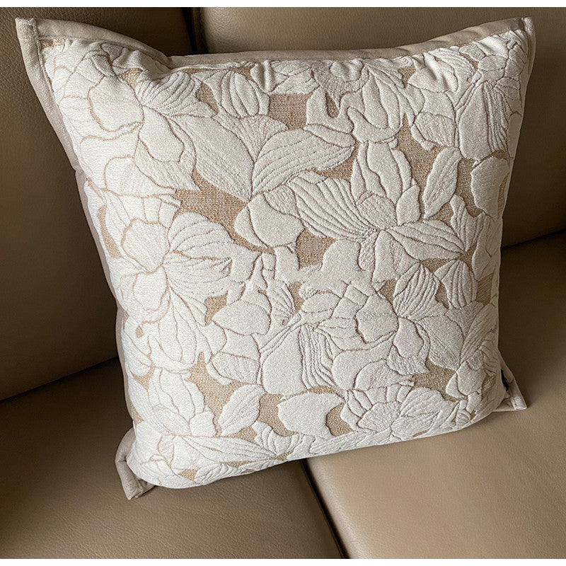 French Magnolia Sofa Cushion Cover 45x45cm Living Room Home Textile