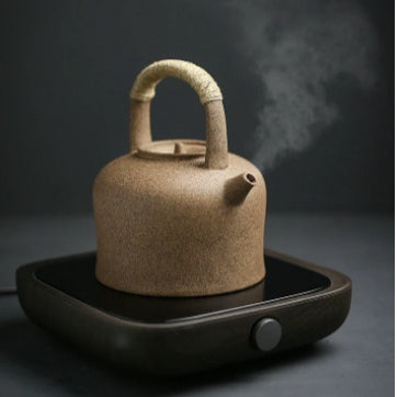 Ceramic Clay Water Kettle for Tea Making 1L - Handmade Pu-erh Teapot
