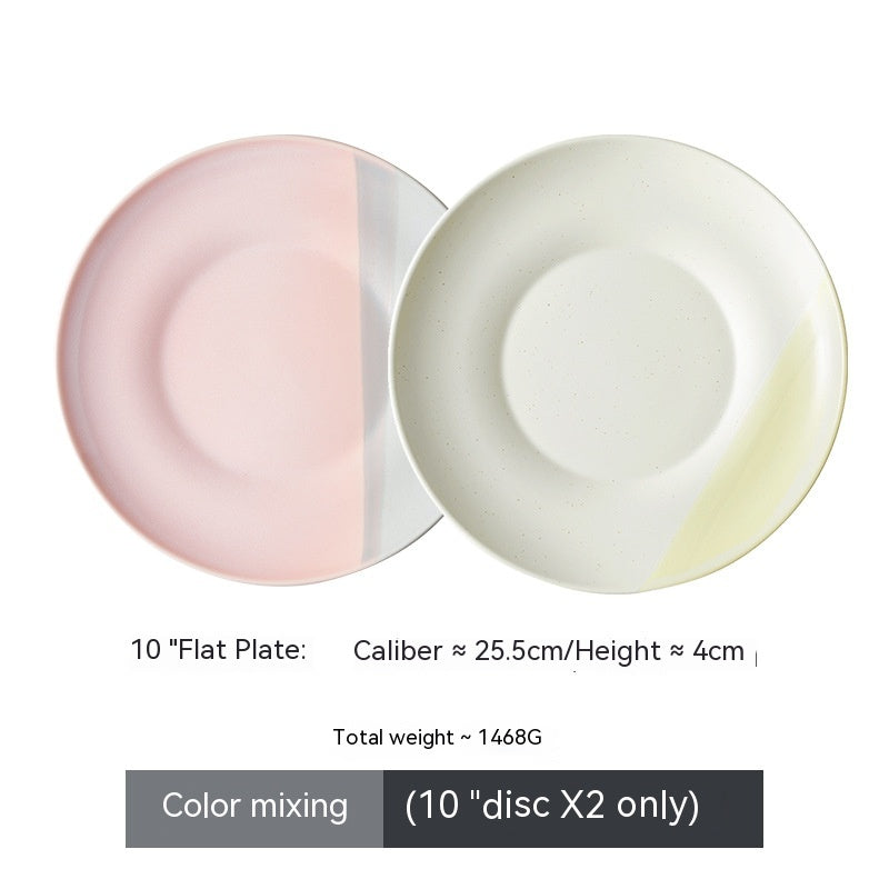 Flat Dish Set for Home Kitchen - Assorted Styles & Sizes