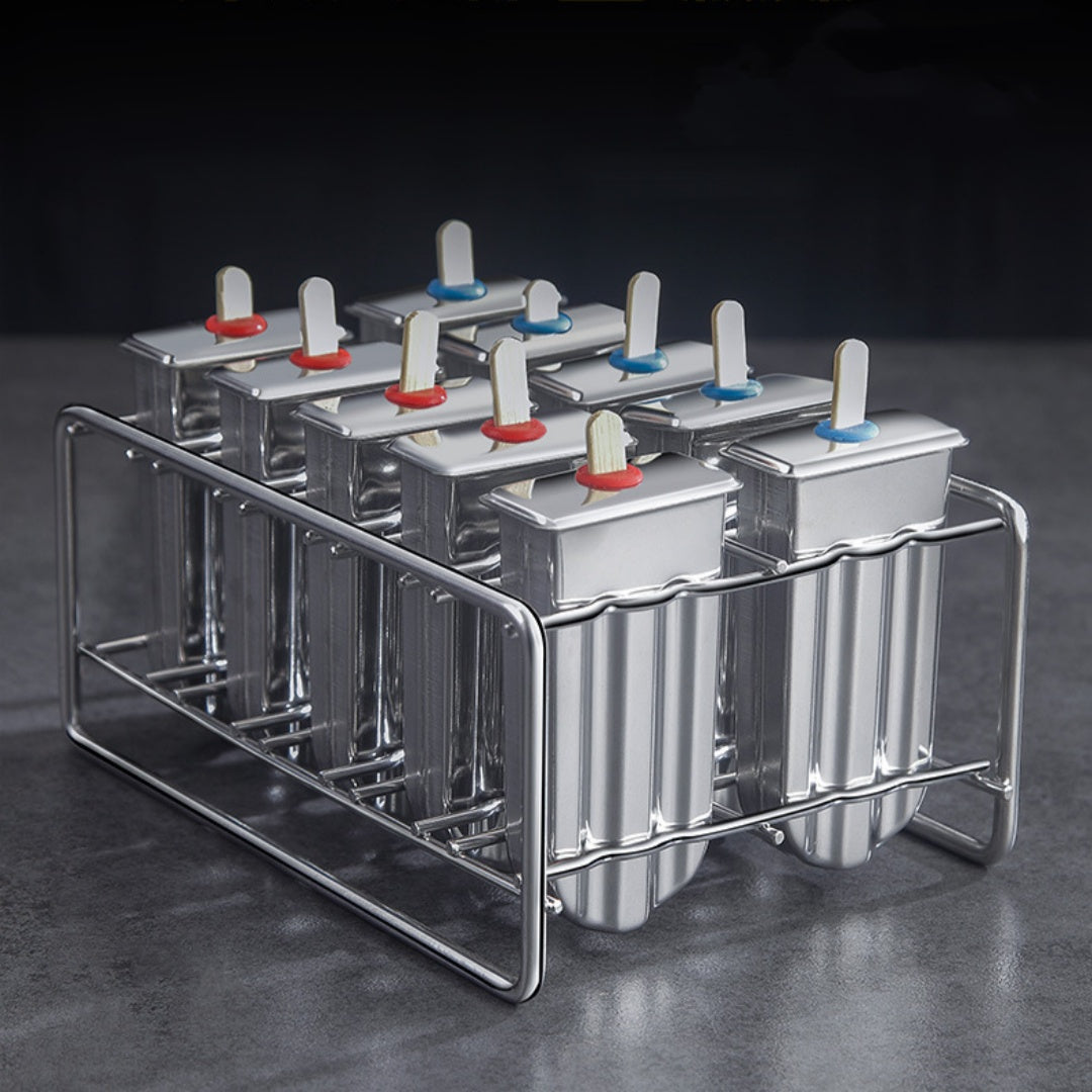 Stainless Steel Ice Cream Mold Set for Homemade Frozen Desserts
