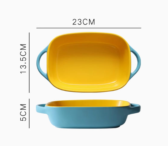 Ceramic Square Baking Tray - Non-Stick Kitchen Bakeware