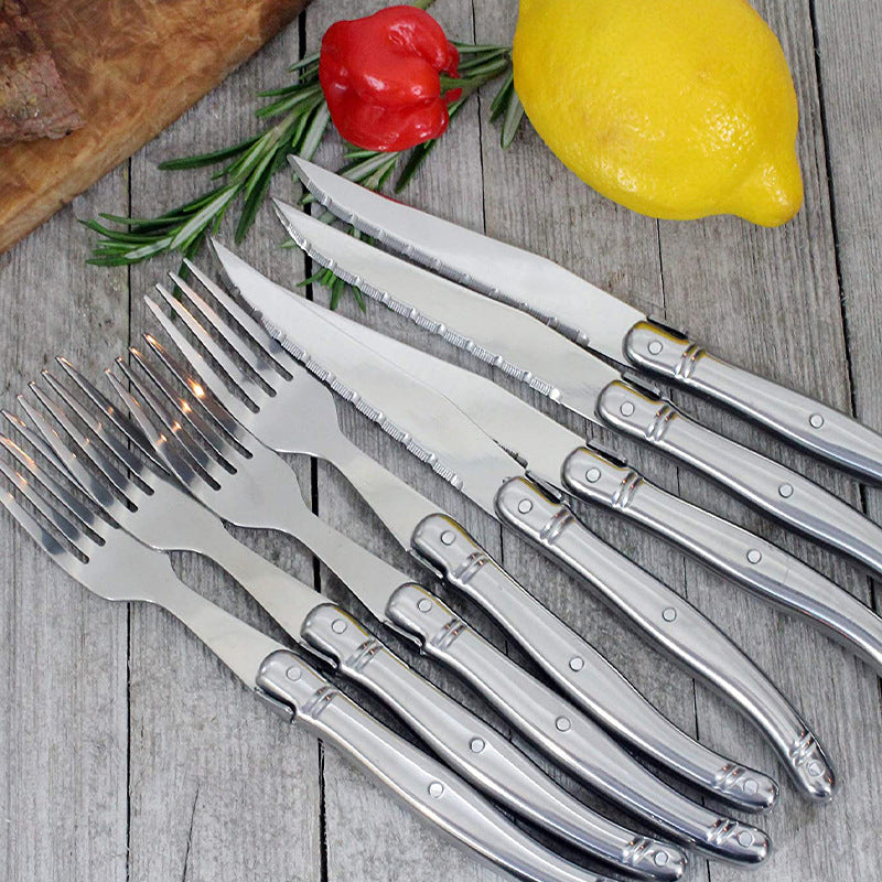 Stainless Steel Flatware Set - Knife Fork Spoon Small Spoon Dinnerware