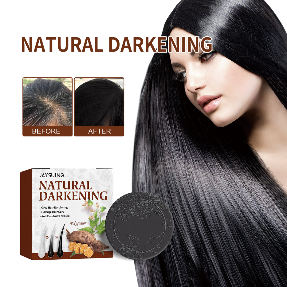 Fo-Ti Hair-Blackening Shampoo Bar 100g - Hair Care for Gray Hair