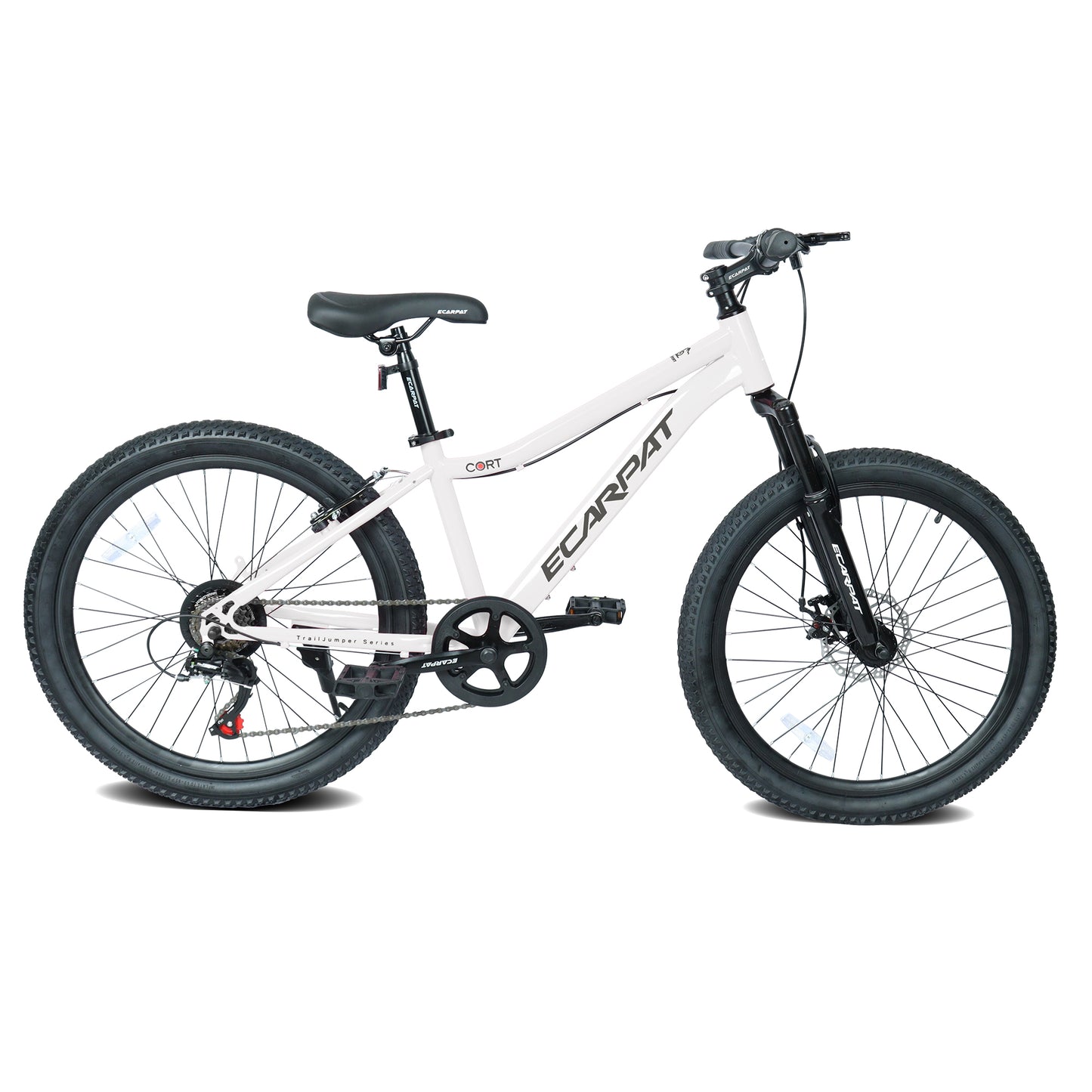 Youth Mountain Bike 24 Inch - 7 Speed, Front Suspension, Disc Brakes