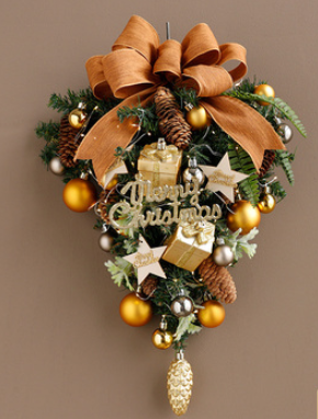 Christmas Wreath Door Wall Hanging Decoration for Festive Home Decor