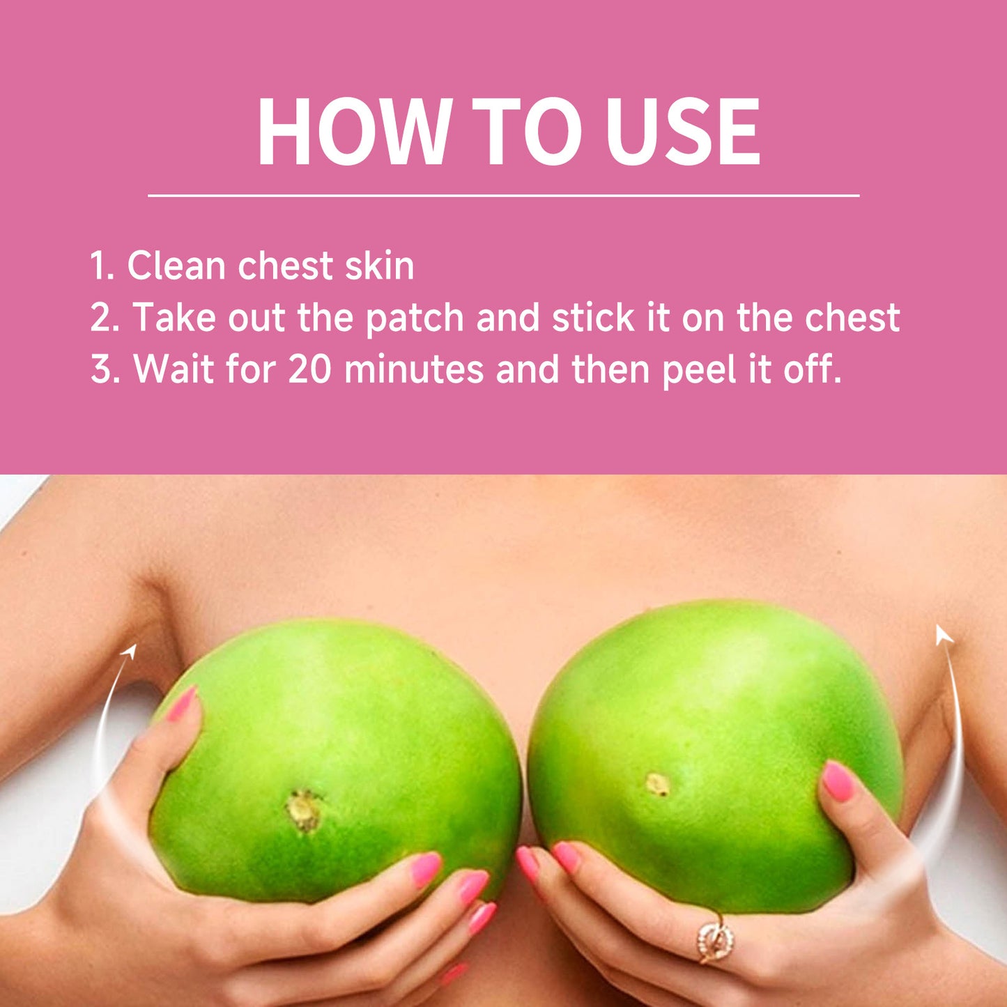 Breast Lift Firming Patches - 4 Piece Set for Sagging Skin Enhancement
