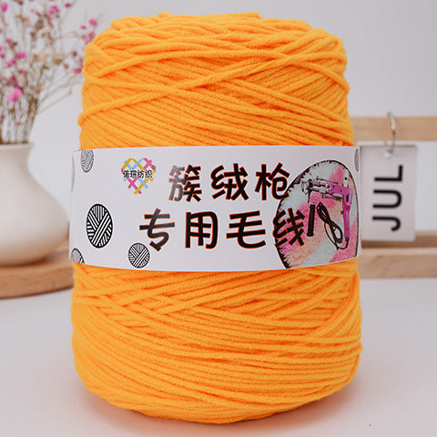 Handmade Wool Tufting Yarn for DIY Carpet Crafting – Long-Staple Cotton Wool