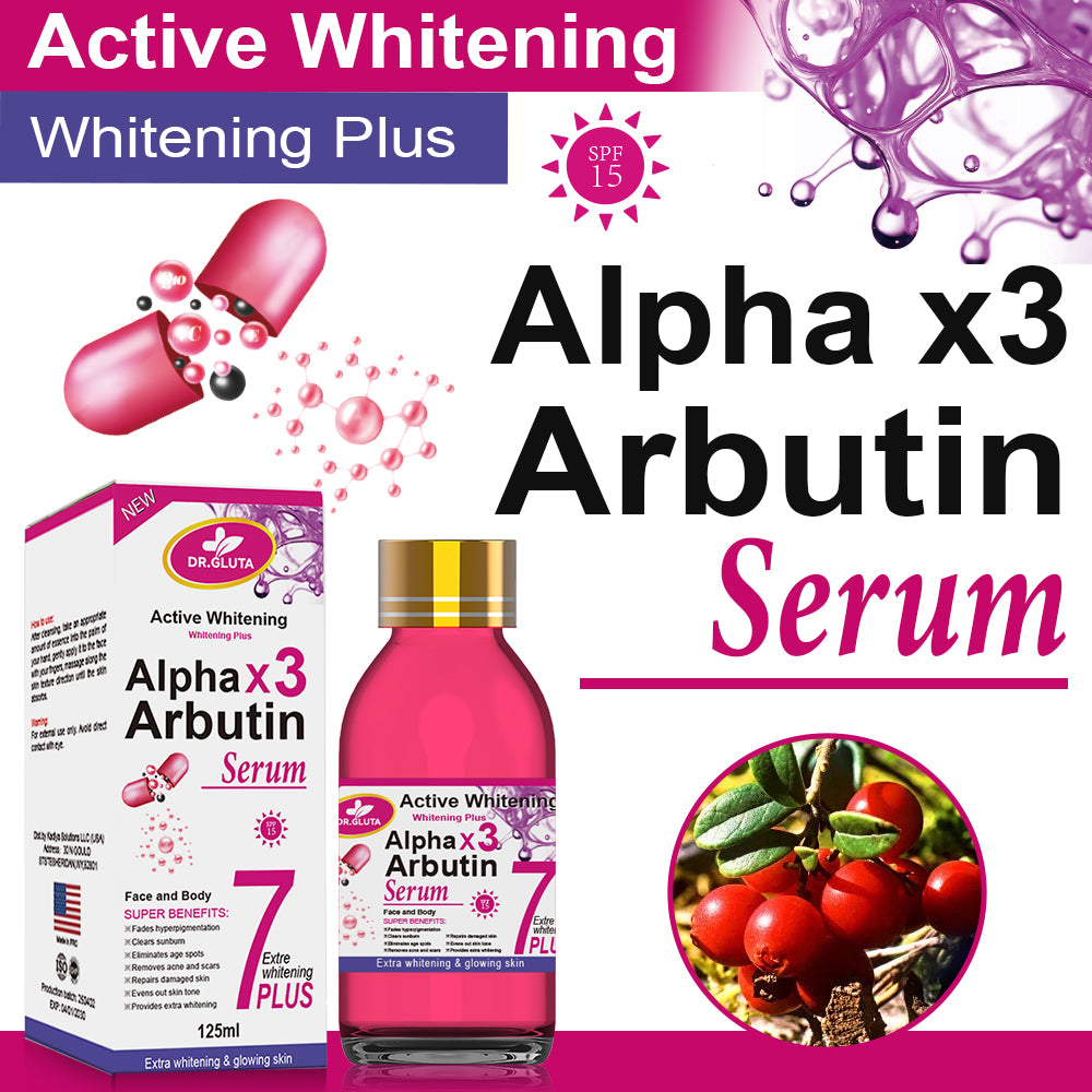 Whitening Arbutin Serum for Body Skin Care 125ml - Glutathione Brightening Serum