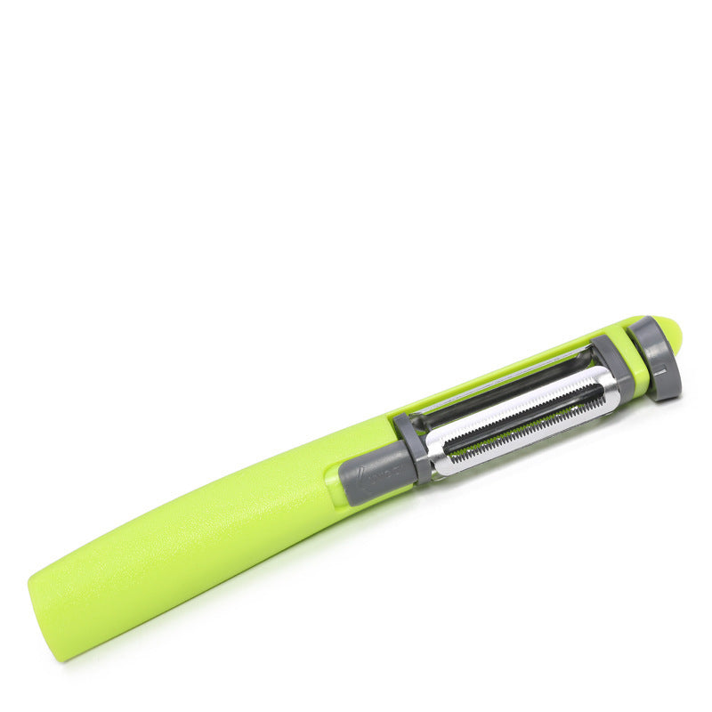 Three-in-One Rotary Peeler - Multi-Function Kitchen Tool in Green, Red, Blue