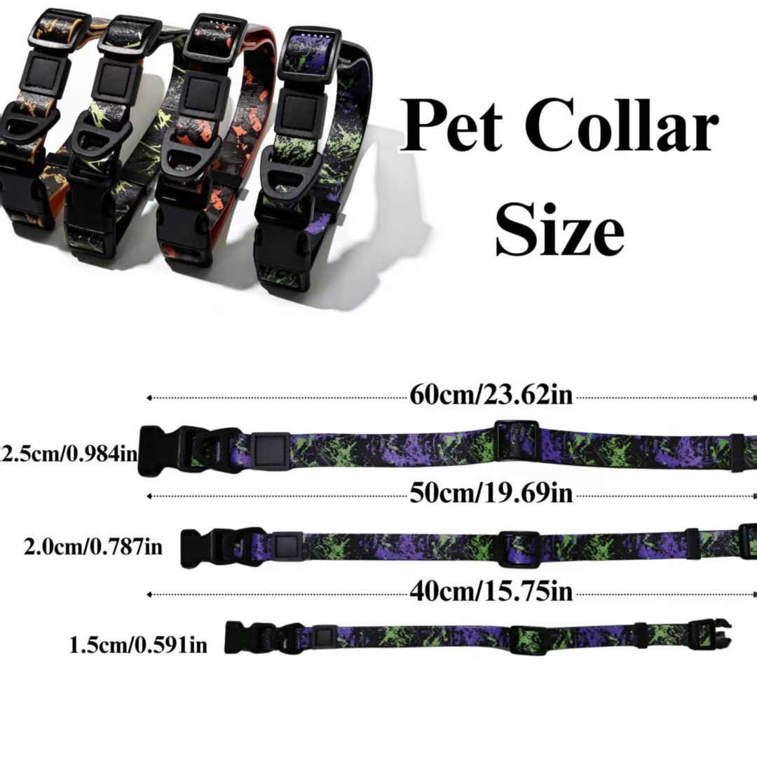 UV Printed Camouflage Embossed Pet Leash Set - Durable Outdoor Dog Accessory