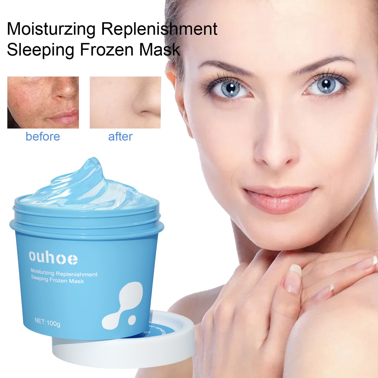 Hydrating Overnight Sleeping Face Mask with Hyaluronic Acid & Aloe Vera
