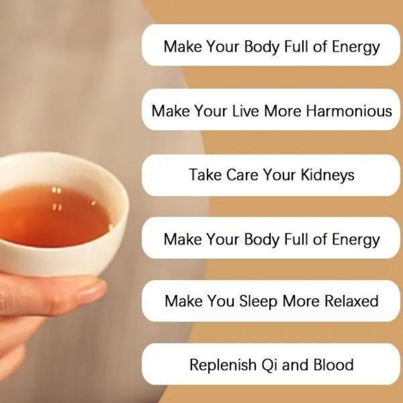 Eight Treasures Tea with Red Date & Goji Berry - Herbal Wellness Blend
