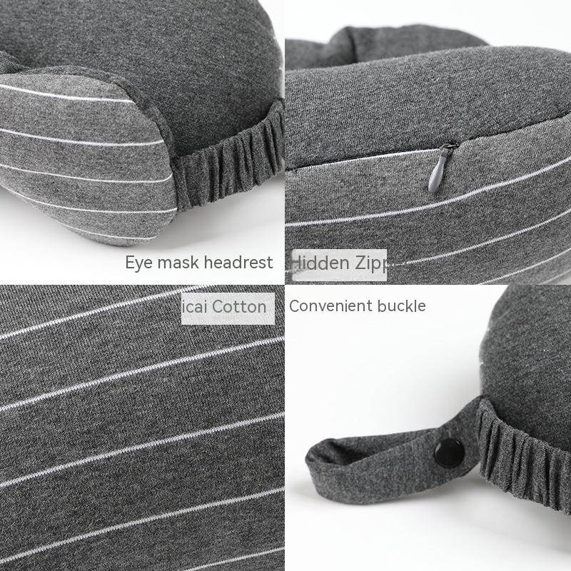 2-in-1 Eye Mask & Neck Pillow with Foam Filling