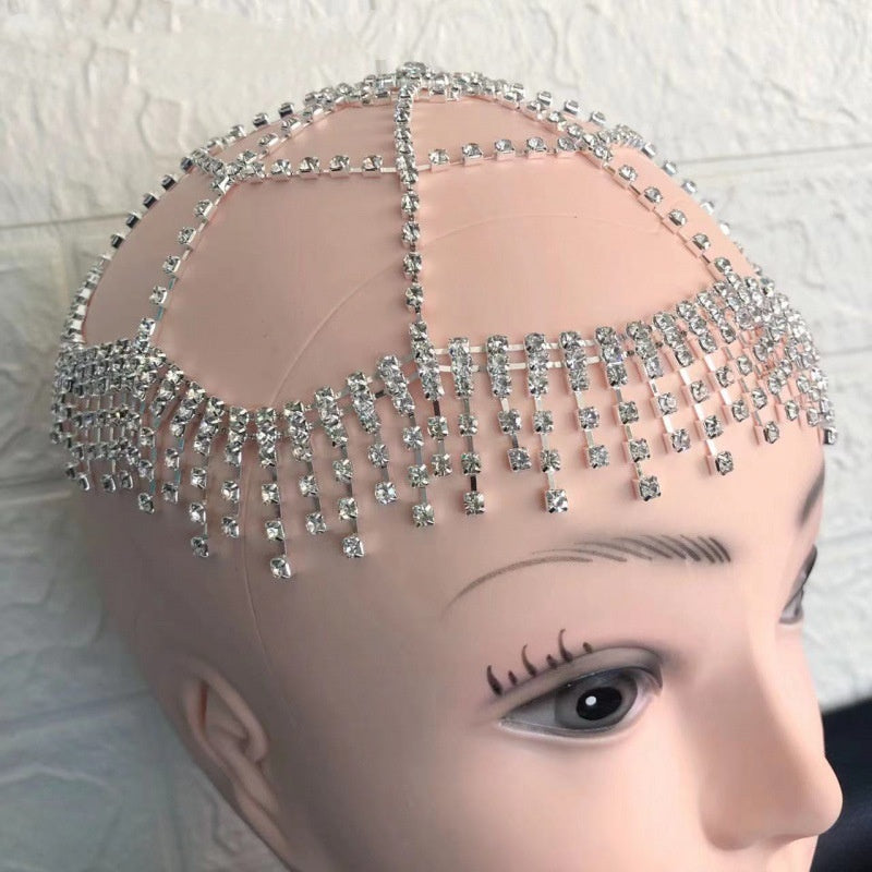 Women's Rhinestone Tassel Hair Hoop Headwear