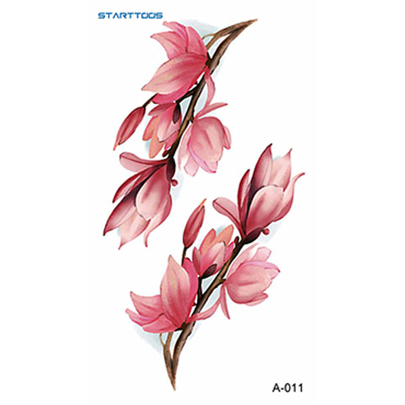 Semi-Permanent Tattoo Sticker Set for Nail Art - Multiple Patterns & Sizes