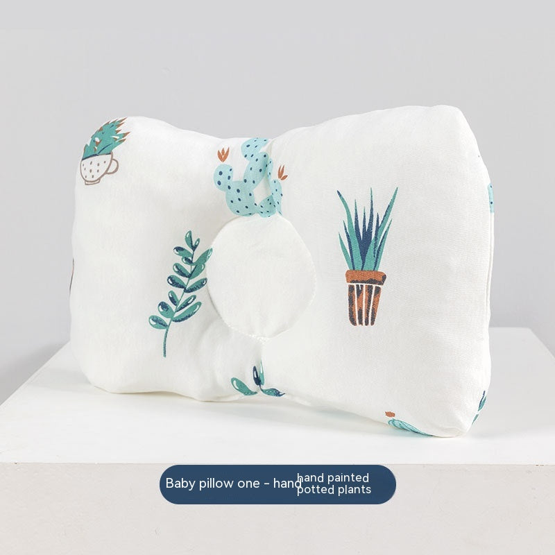 Newborn Infant Anti-Deviation Head Pillow - Baby Shaping Pillow 23x30cm
