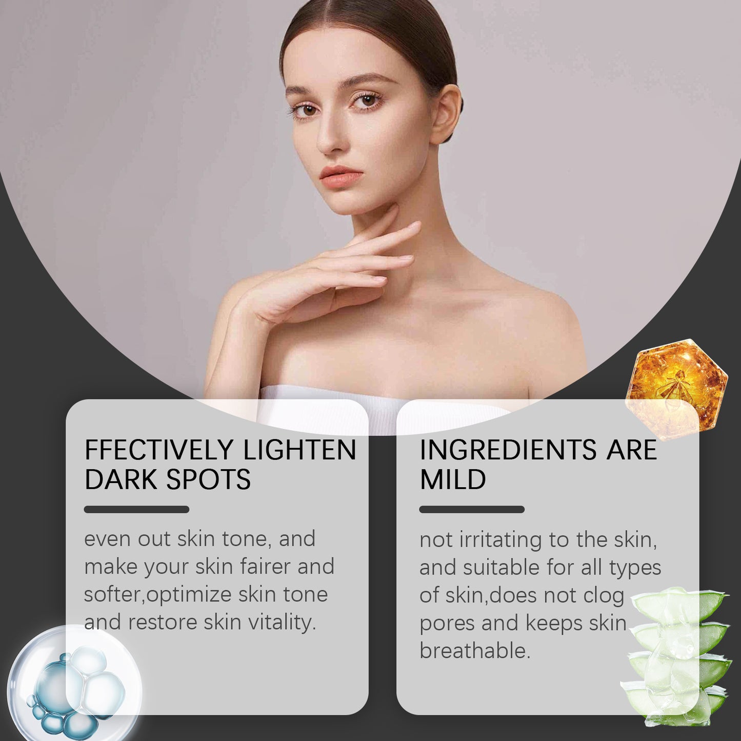 Bee Venom Dark Spot Repair Serum - Brightening Facial Skin Care Treatment