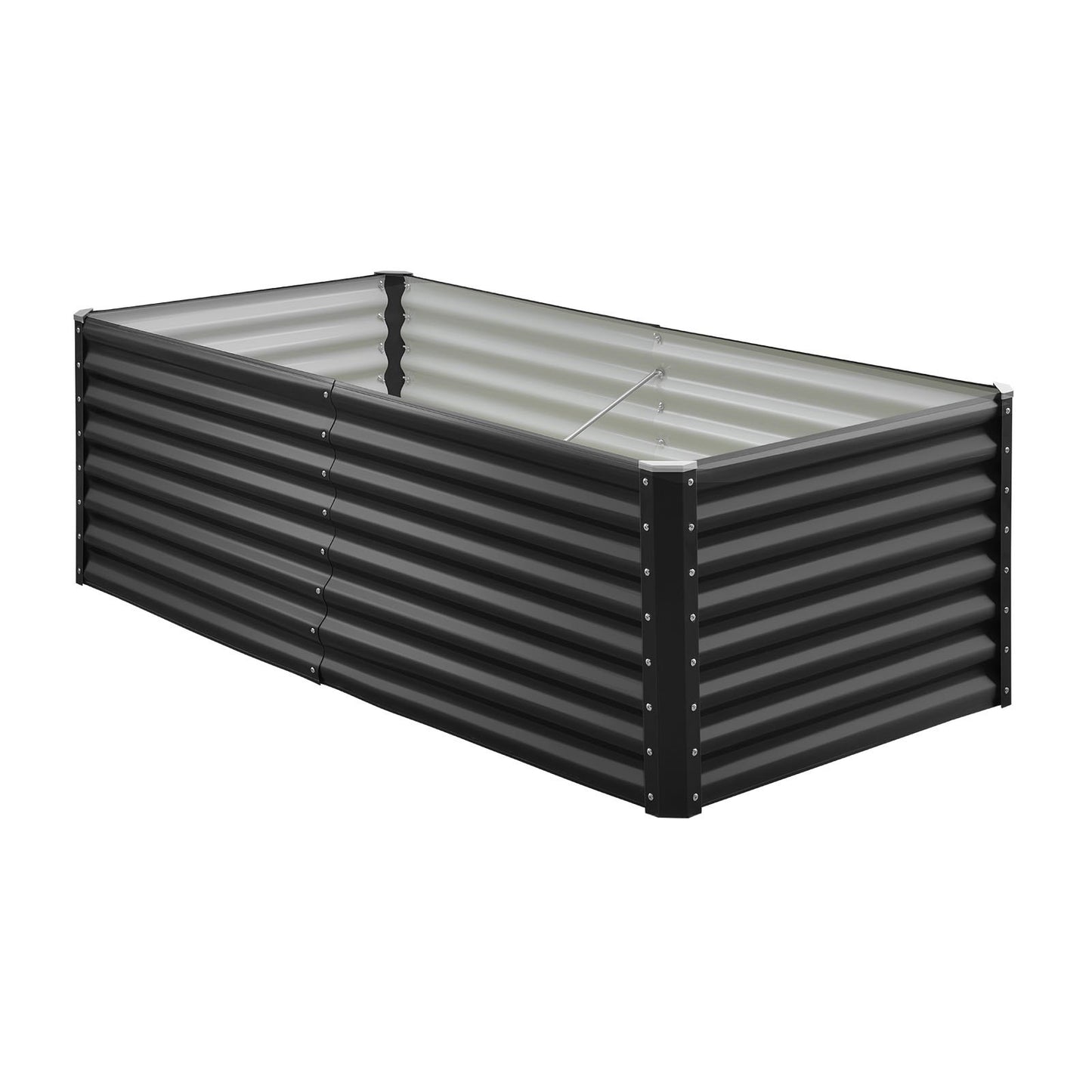 Metal Raised Garden Bed 6x3x2 ft Outdoor Planter Box for Vegetables Flowers Herbs