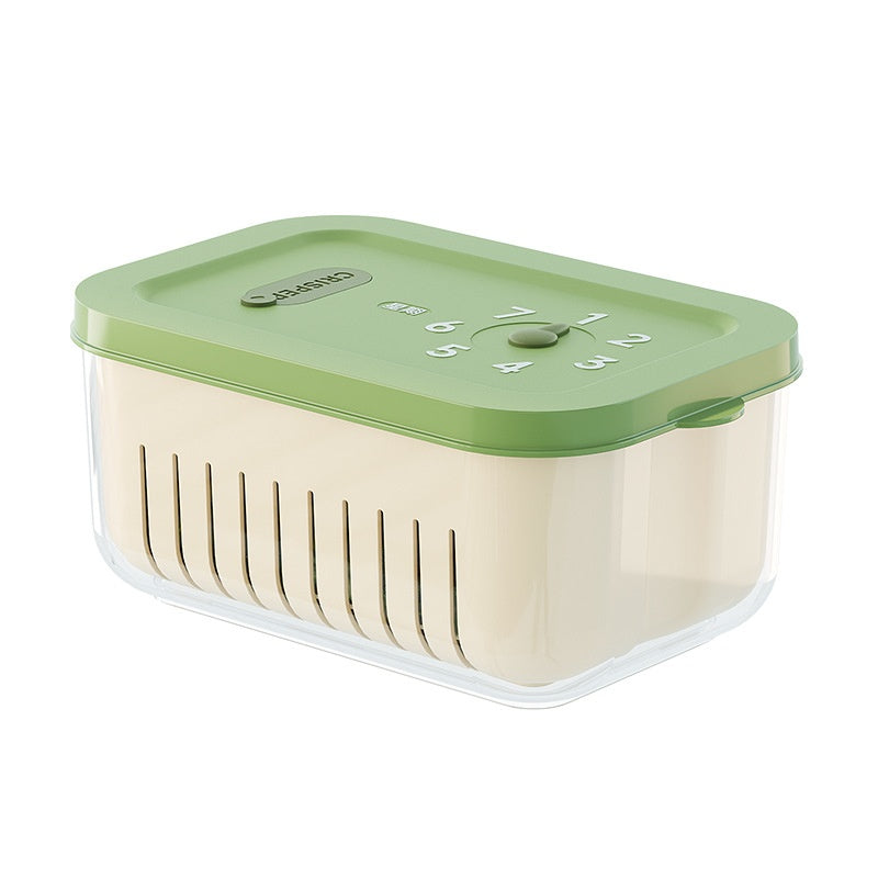 Minimalist Kitchen Storage Crisper - 1-2L Fruit and Vegetable Container