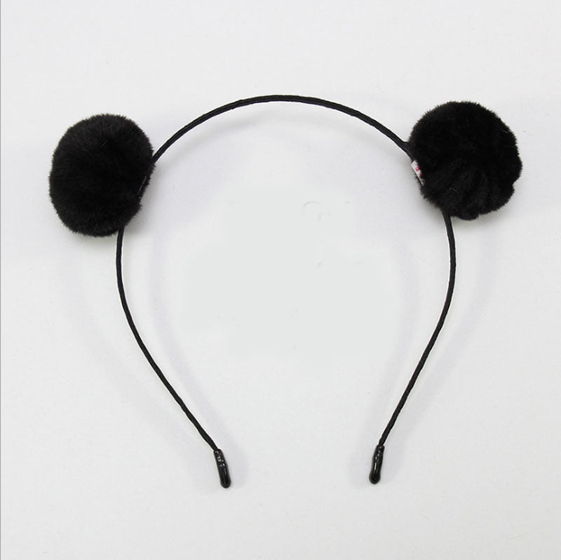 Cute Plush Animal Headband with Bells and Cat Ears for Kids & Adults